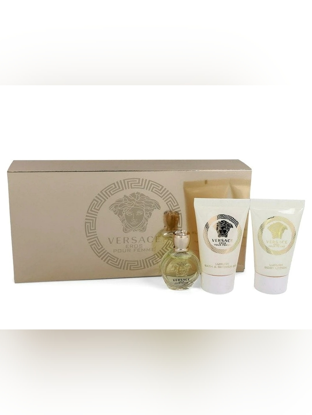 Versace Eros Pour Femme Bath & Body Gift Set - Cream
